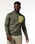 Otero Fleece Full-Zip Hooded Jacket - Men's - Fatigue - US 5376