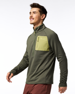 Otero Fleece Half-Zip Pullover - Men's - Fatigue - US 2813