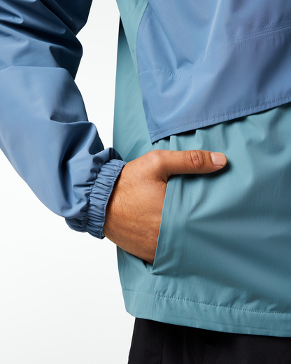 Rayu Rain Jacket - Men's - Steel Blue/Everglade - US 1191