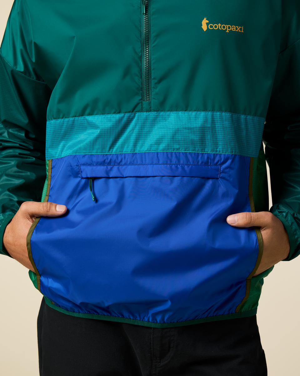 Teca Half-Zip Windbreaker - Men's - Eat More Veggies - US 1142