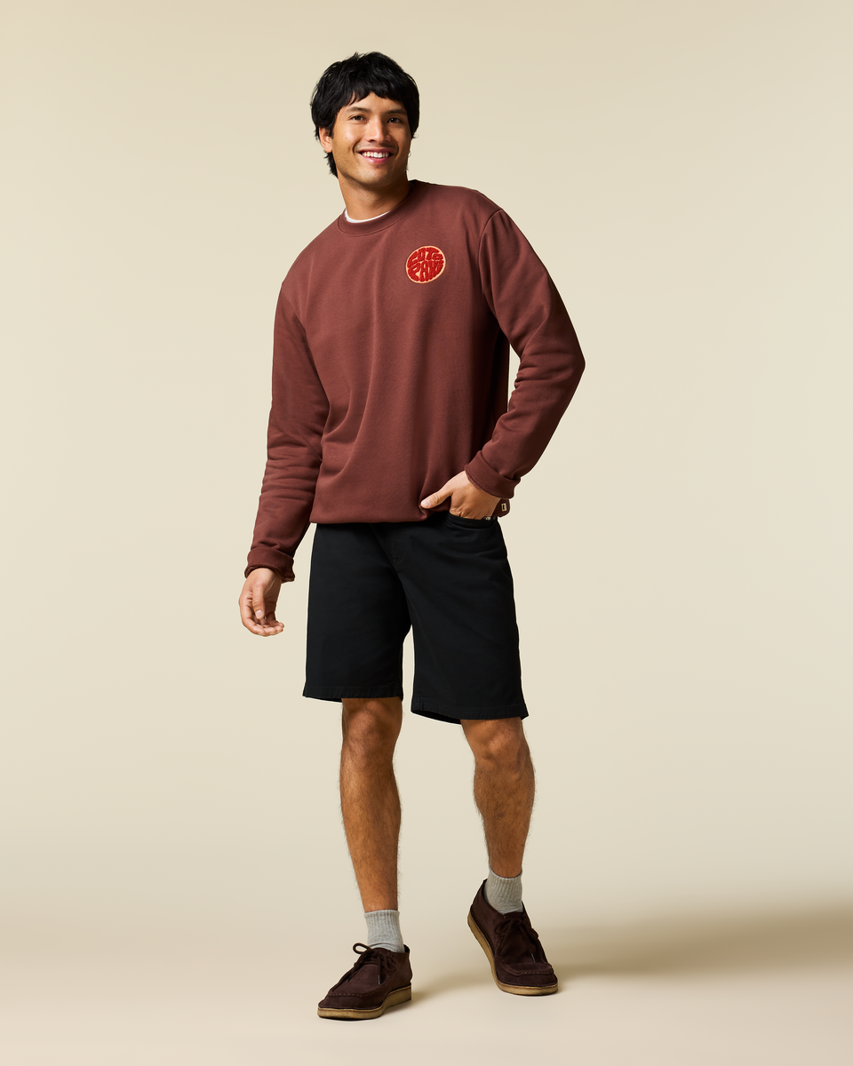 Trail To Sea Crew Sweatshirt - Men's - Sepia - US 1041
