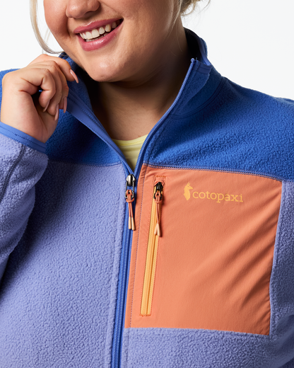 Abrazo Fleece Full-Zip Jacket - Women's - Azure/Aster - US 1342