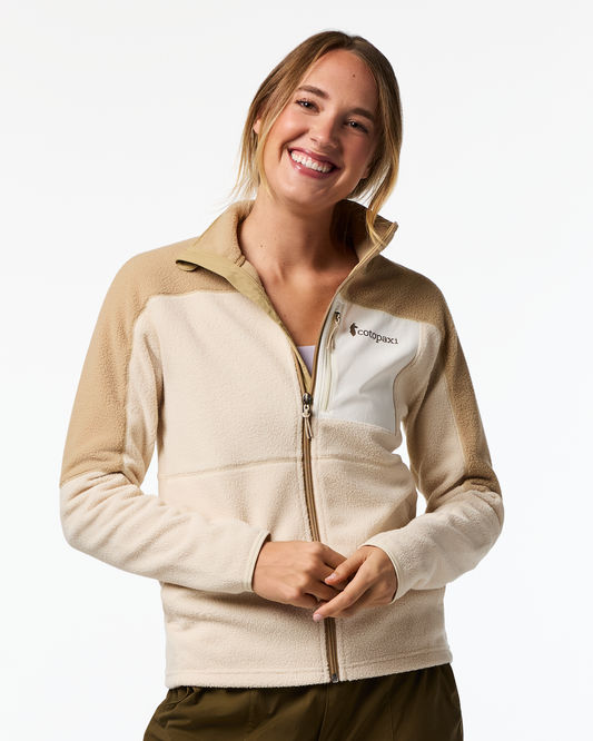 Abrazo Fleece Full-Zip Jacket - Women's - Khaki/Cream - US 8783