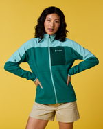 Abrazo Fleece Full-Zip Jacket - Women's - Tide Pool/Malachite - US 3004