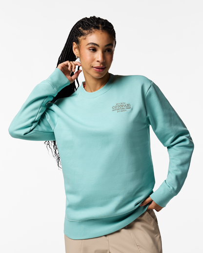 Adventure Gear Crew Sweatshirt - Women's - Tide Pool - US 6979