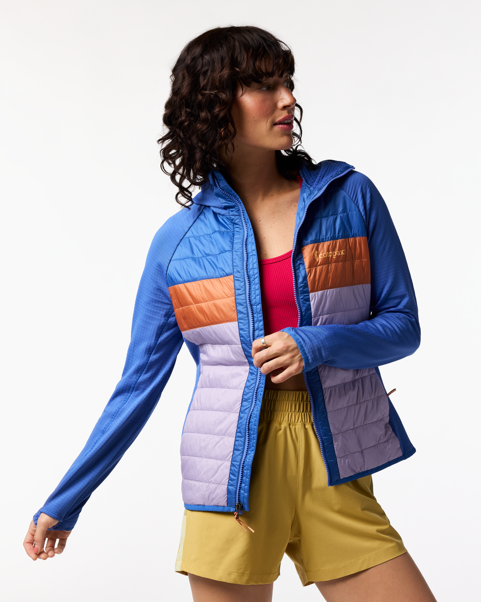 Capa Hybrid Insulated Hooded Jacket - Women's - Azure/Moonbeam - US 8922