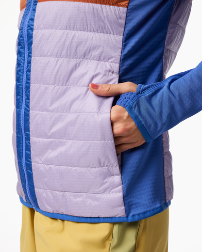 Capa Hybrid Insulated Hooded Jacket - Women's - Azure/Moonbeam - US 8922