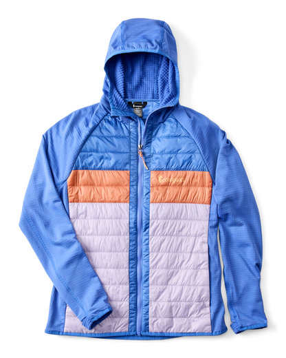 Capa Hybrid Insulated Hooded Jacket - Women's - Azure/Moonbeam - US 8922