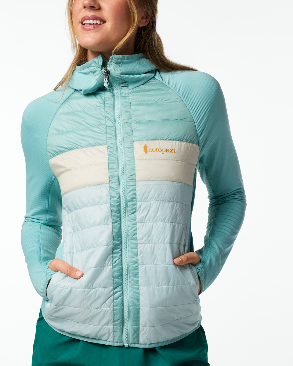 Capa Hybrid Insulated Hooded Jacket - Women's - Tide Pool/Surf - US 1147