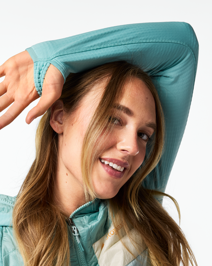 Capa Hybrid Insulated Hooded Jacket - Women's - Tide Pool/Surf - US 1147