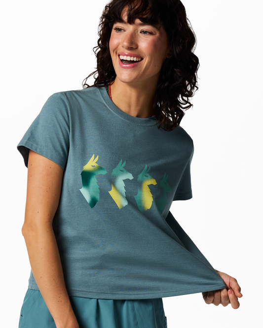 Cuatro Bitmap T-Shirt - Women's - Everglade - US 5921