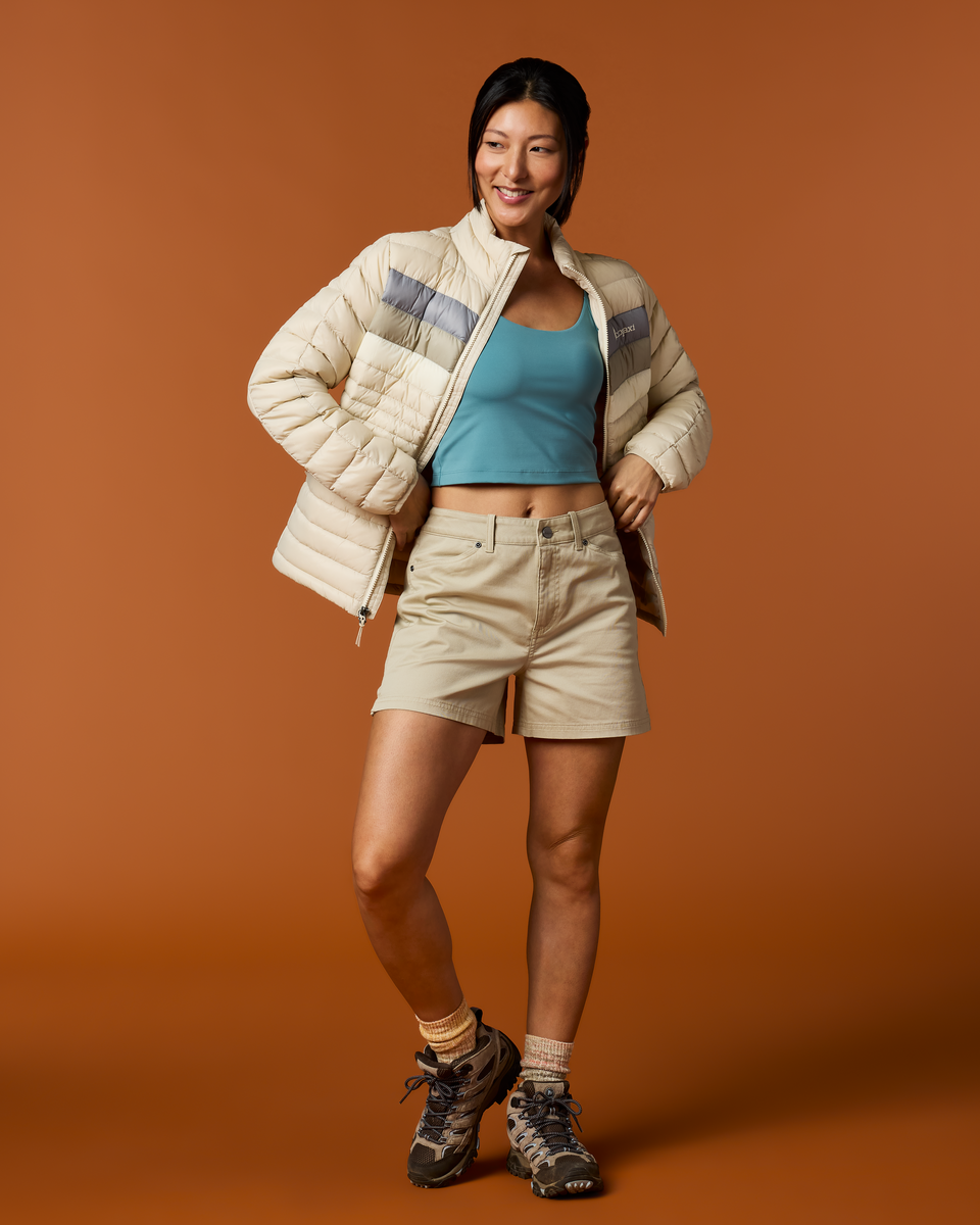 Fuego Down Jacket - Women's - Cream Stripes - US 9773