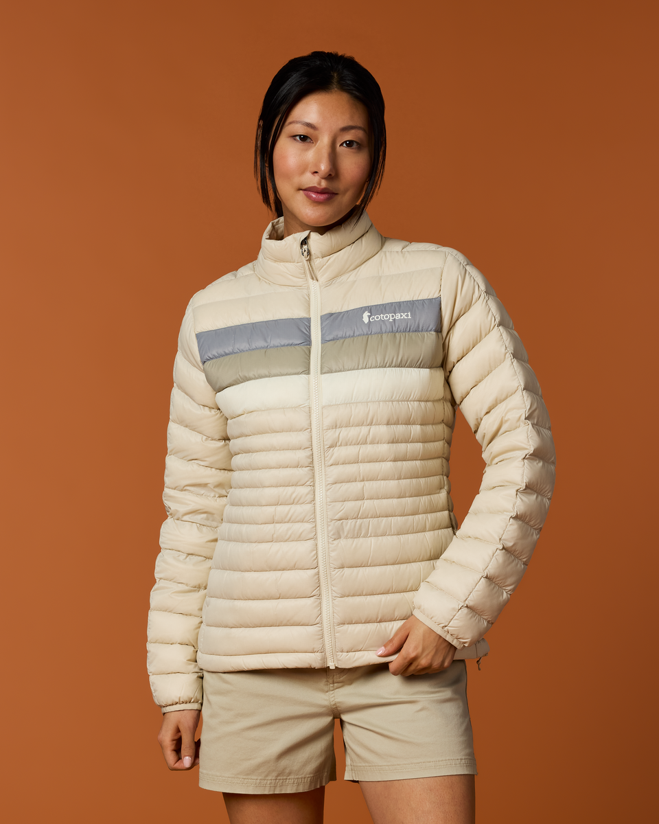 Fuego Down Jacket - Women's - Cream Stripes - US 9773