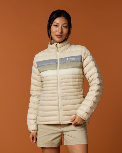 Fuego Down Jacket - Women's - Cream Stripes - US 9773