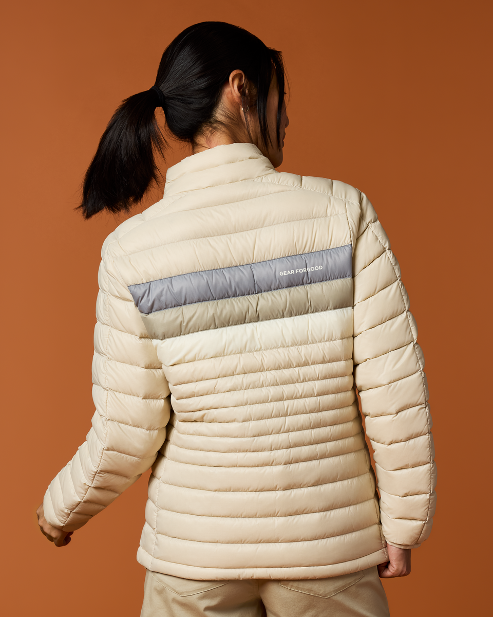 Fuego Down Jacket - Women's - Cream Stripes - US 9773
