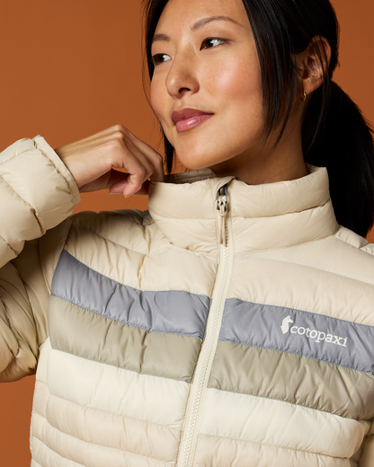 Fuego Down Jacket - Women's - Cream Stripes - US 9773