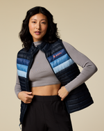 Fuego Down Vest - Women's - Carbon Stripes - US 6661