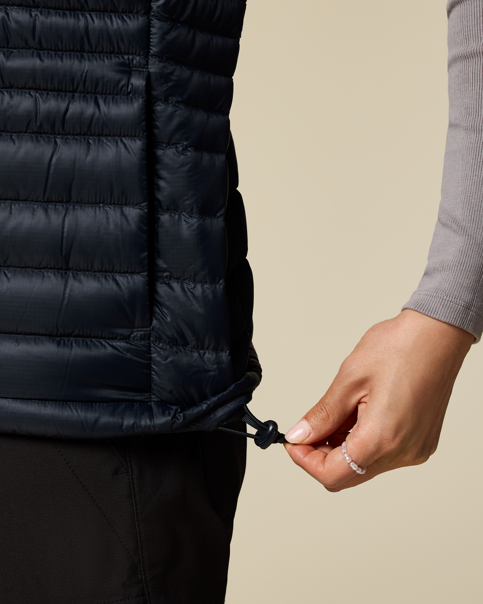 Fuego Down Vest - Women's - Carbon Stripes - US 6661