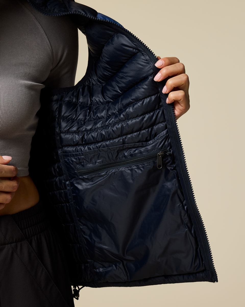 Fuego Down Vest - Women's - Carbon Stripes - US 6661