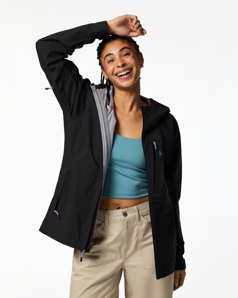 Impermeo 3L Hooded Shell Jacket - Women's - Cotopaxi Black - US 8797
