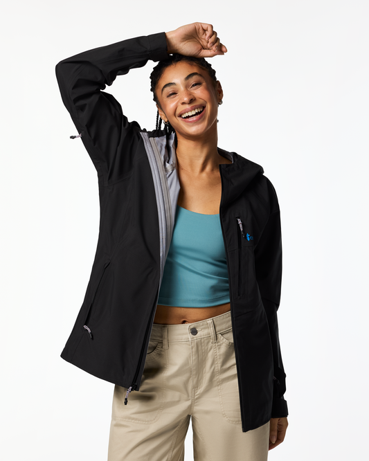 Impermeo 3L Hooded Shell Jacket - Women's - Cotopaxi Black - US 8797