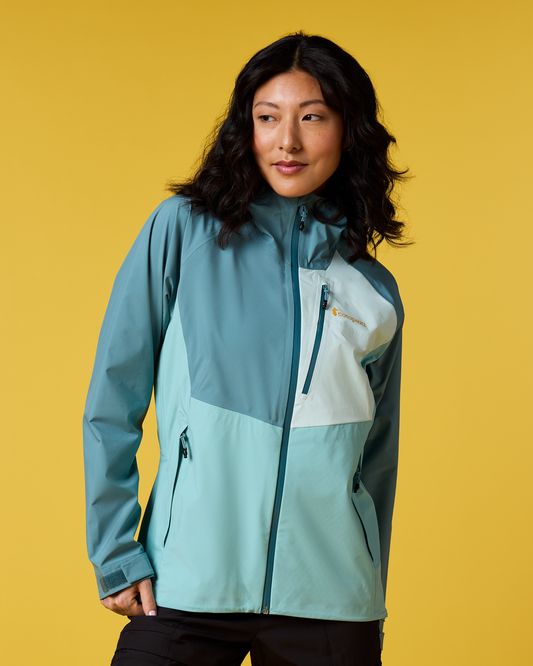 Impermeo 3L Hooded Shell Jacket - Women's - Everglade/Tide Pool - US 9889
