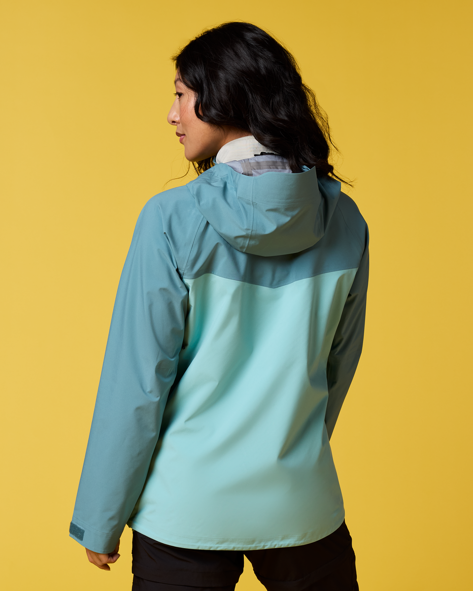 Impermeo 3L Hooded Shell Jacket - Women's - Everglade/Tide Pool - US 9889