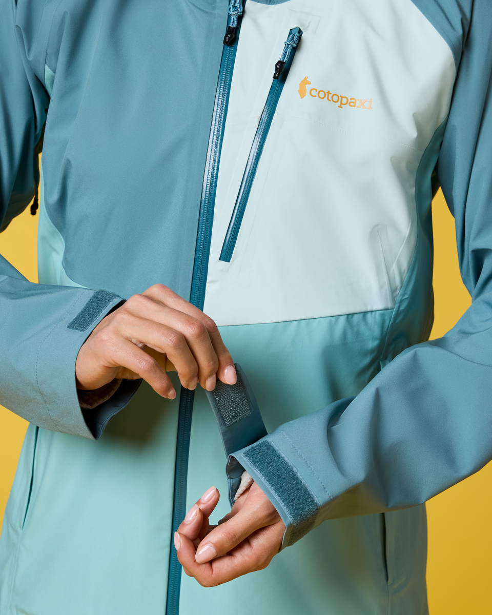 Impermeo 3L Hooded Shell Jacket - Women's - Everglade/Tide Pool - US 9889