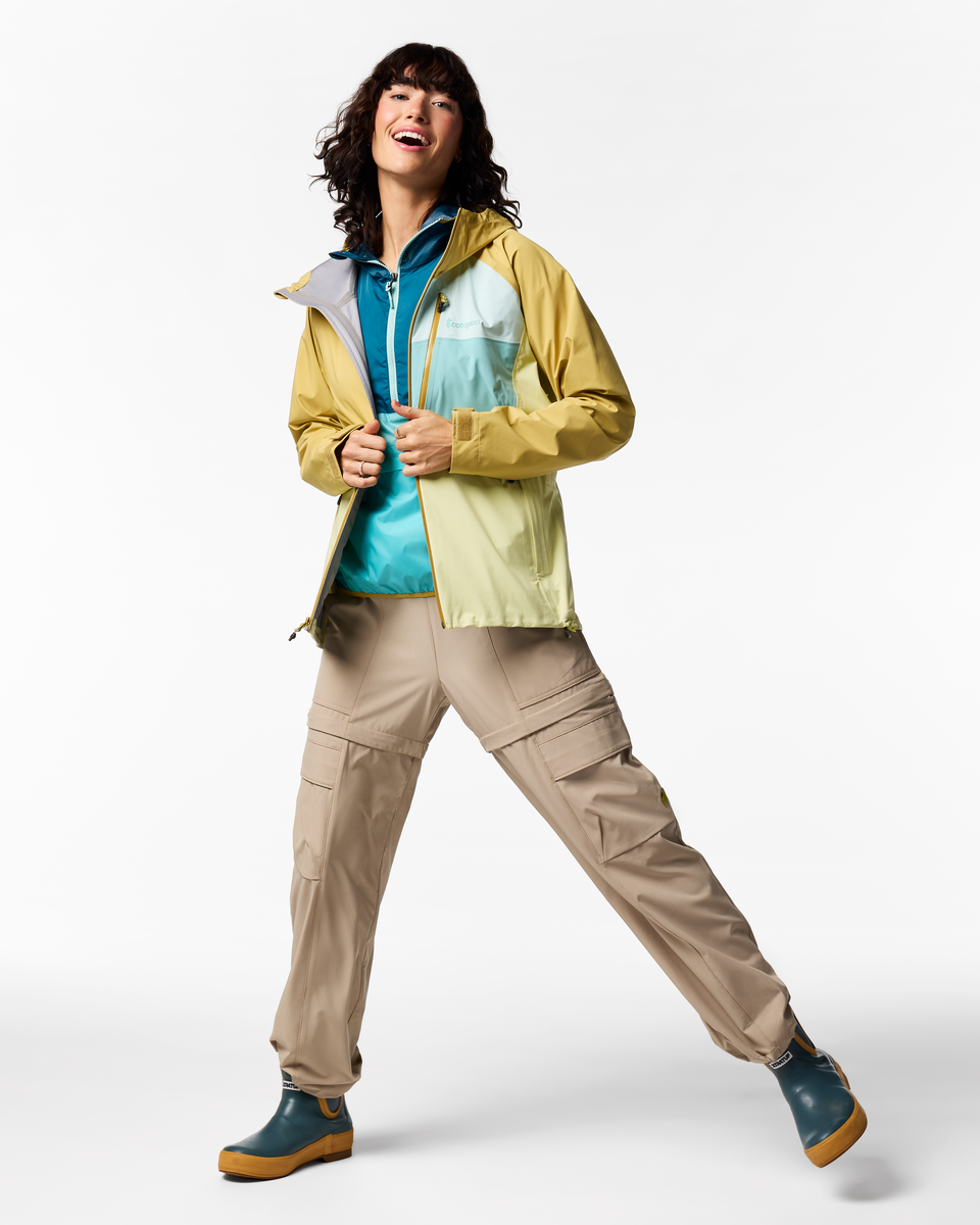 Impermeo 3L Hooded Shell Jacket - Women's - Husk/Honeydew - US 2041