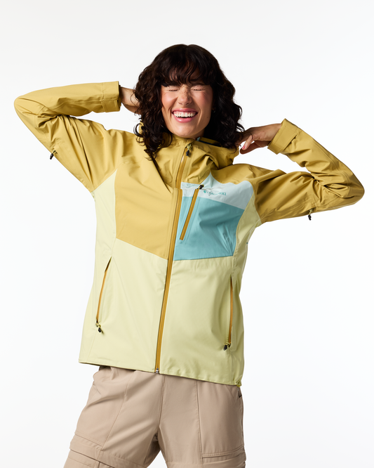 Impermeo 3L Hooded Shell Jacket - Women's - Husk/Honeydew - US 2041