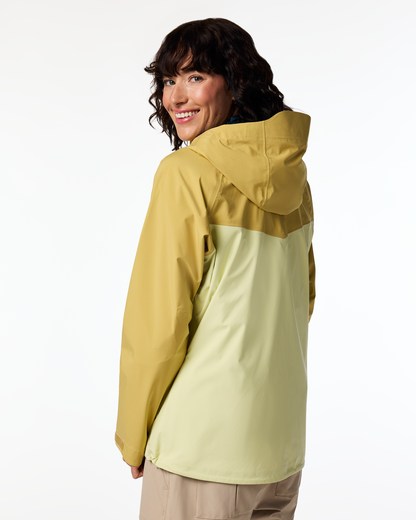 Impermeo 3L Hooded Shell Jacket - Women's - Husk/Honeydew - US 2041
