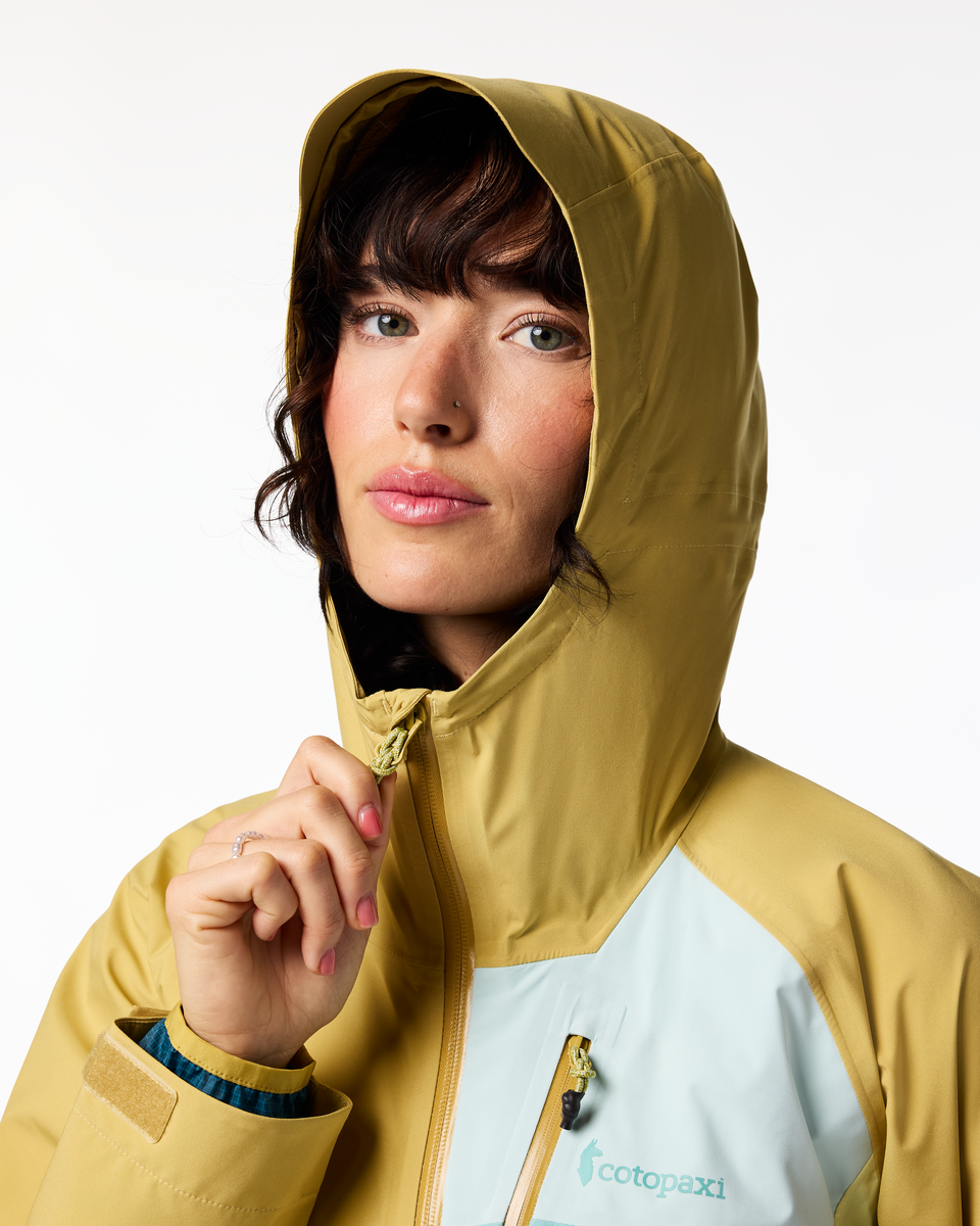 Impermeo 3L Hooded Shell Jacket - Women's - Husk/Honeydew - US 2041