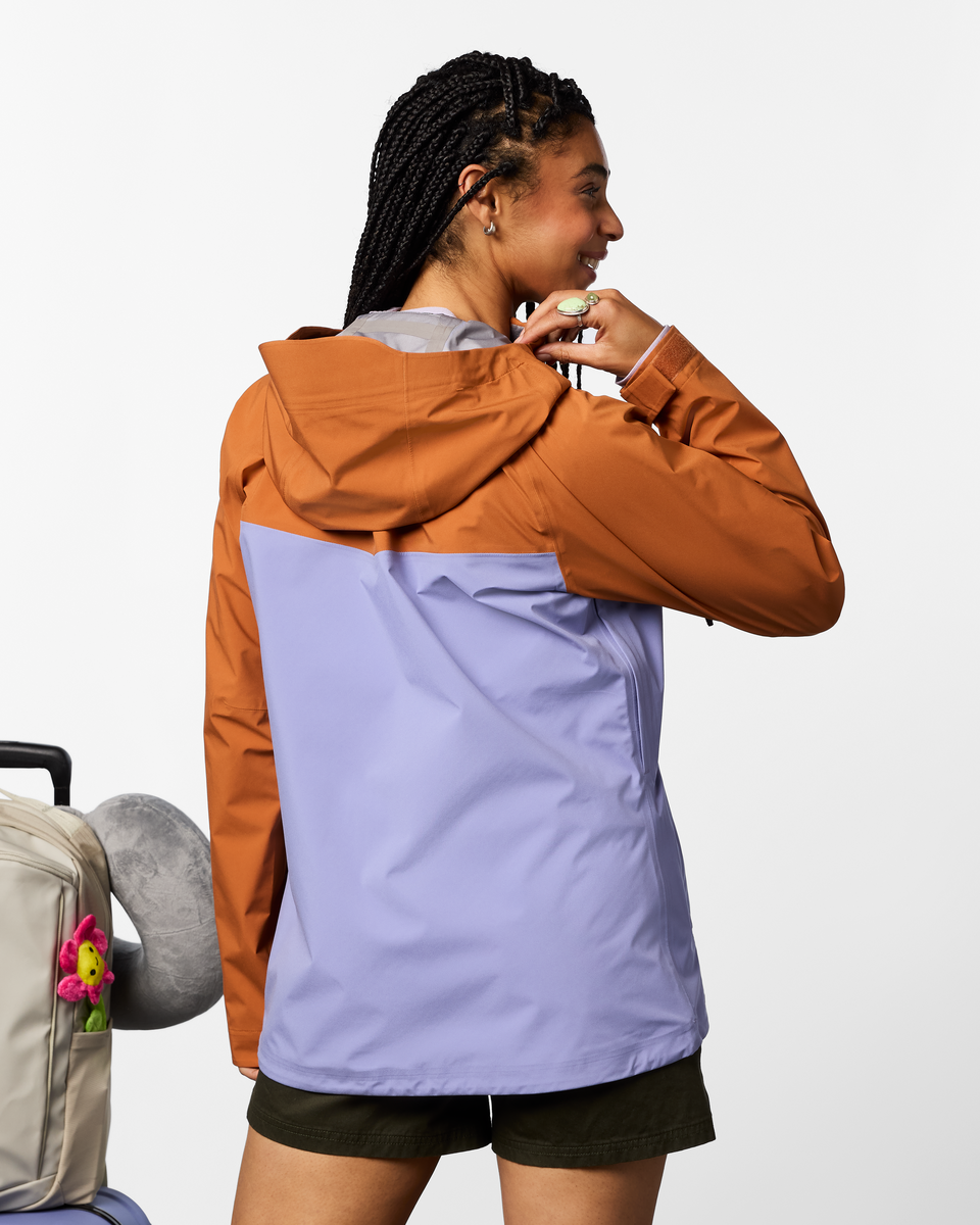Impermeo 3L Hooded Shell Jacket - Women's - Whiskey/Aster - US 5369