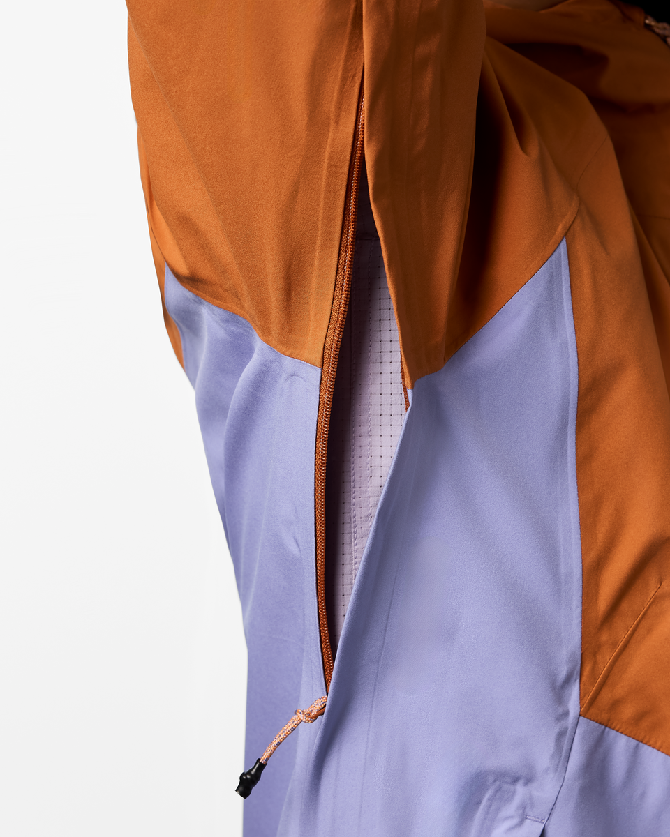 Impermeo 3L Hooded Shell Jacket - Women's - Whiskey/Aster - US 5369