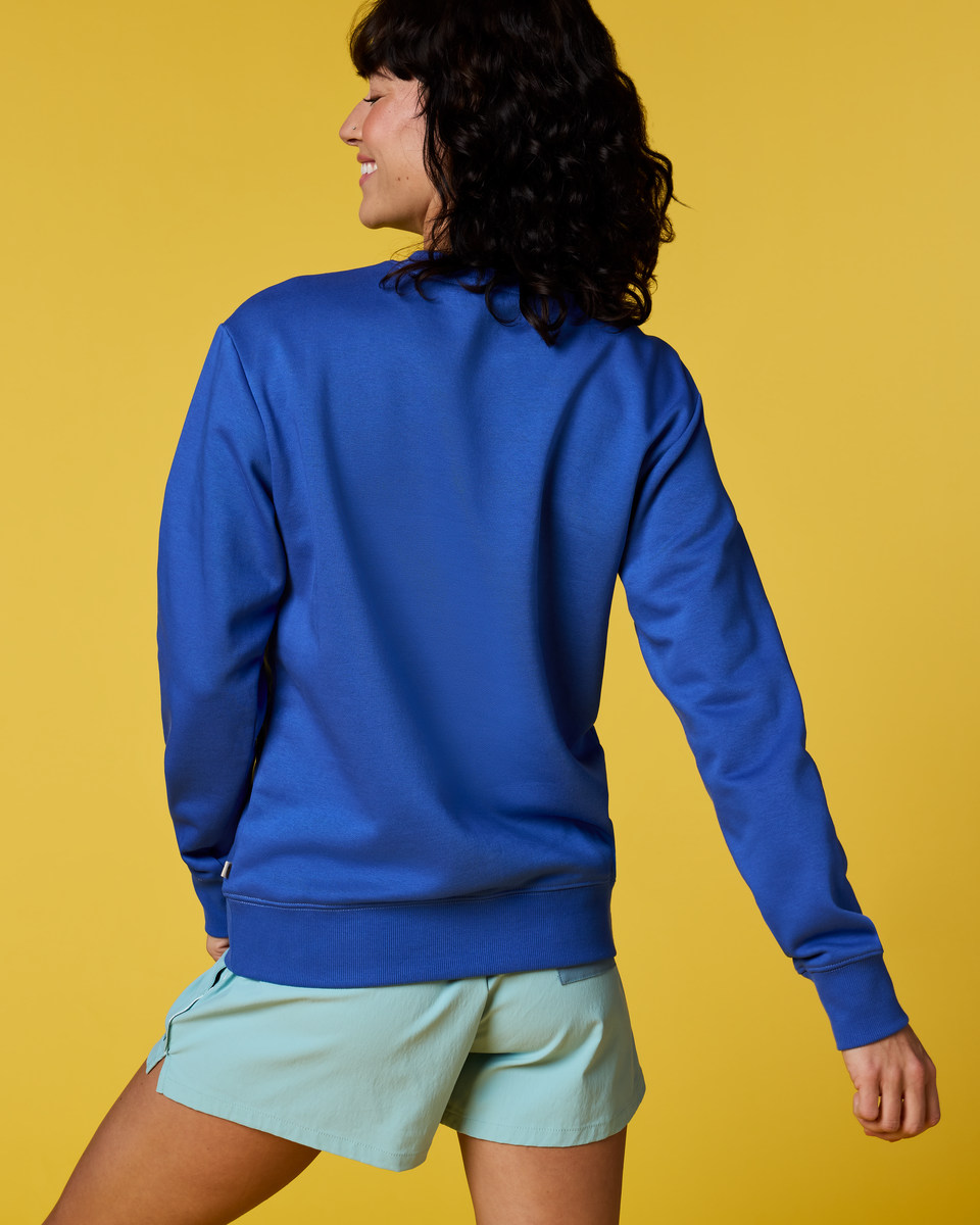 Lava Llama Crew Sweatshirt - Women's - Azure - US 4461