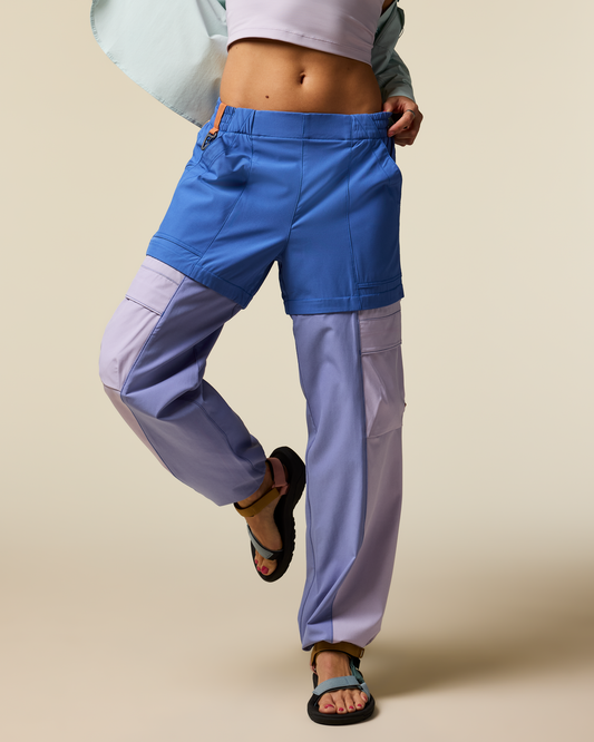 Losdos Zip-Off Pant - Women's - Azure/Aster - US 8619