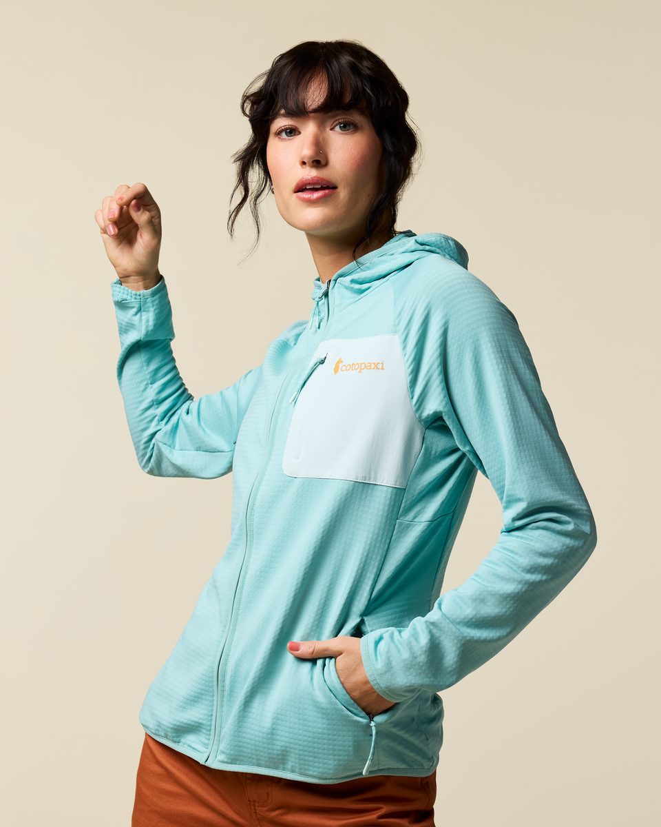 Otero Fleece Full-Zip Hooded Jacket - Women's - Tide Pool - US 8179