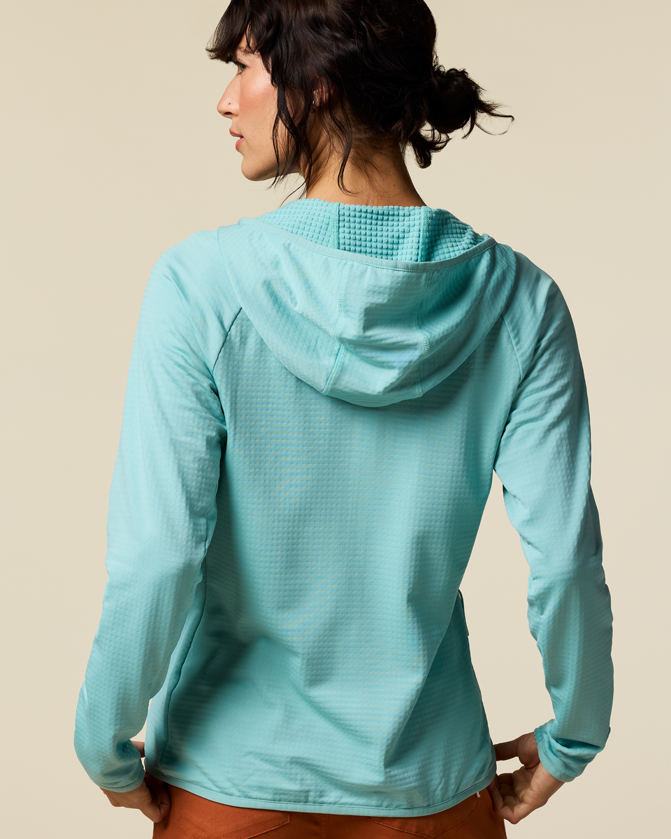 Otero Fleece Full-Zip Hooded Jacket - Women's - Tide Pool - US 8179