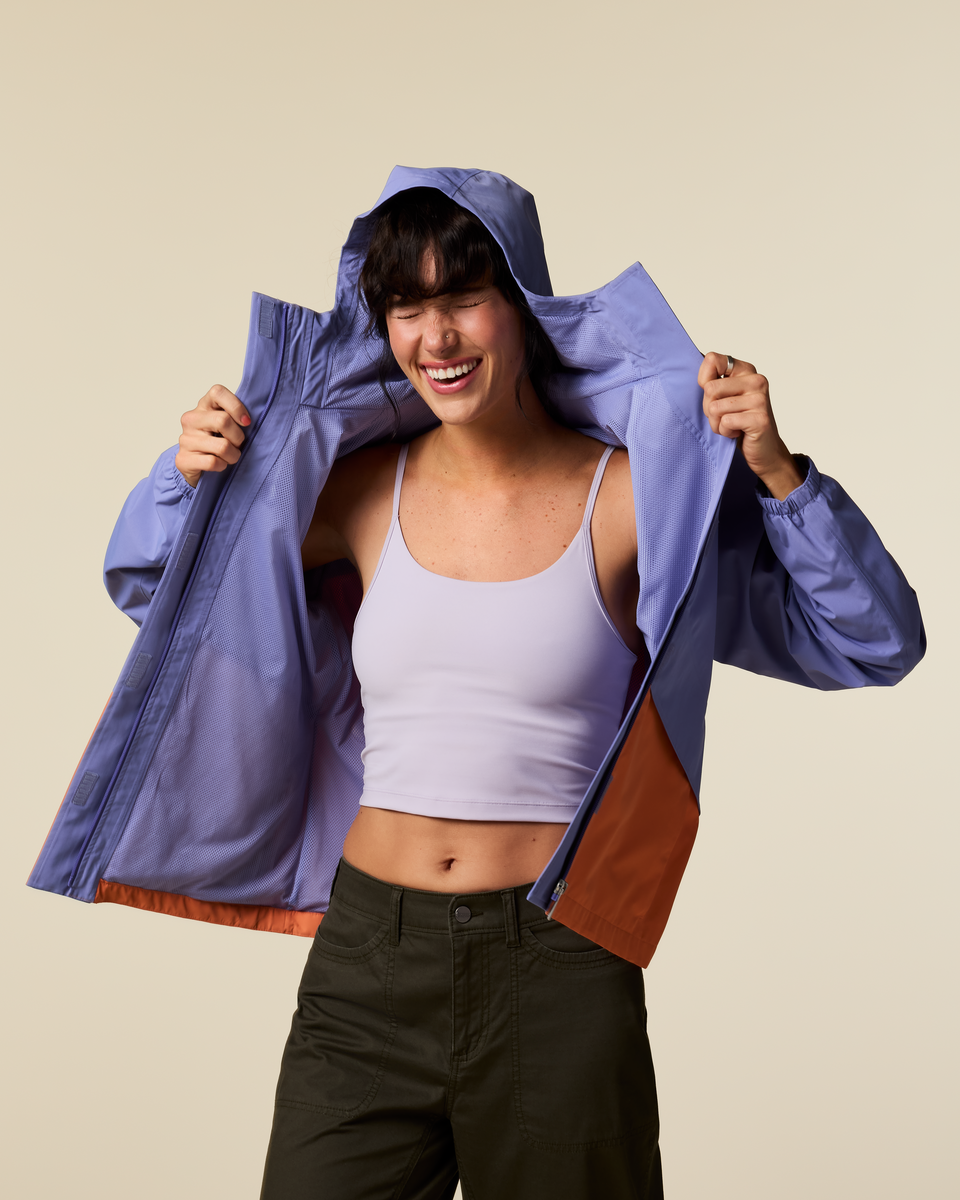 Rayu Rain Jacket - Women's - Aster/Grapefruit - US 3696