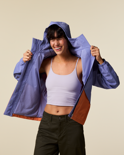 Rayu Rain Jacket - Women's - Aster/Grapefruit - US 3696