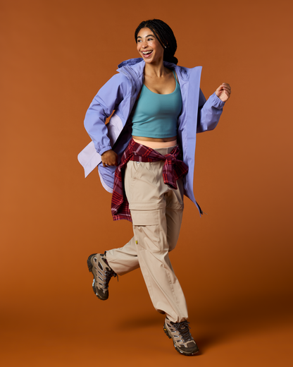 Rayu Rain Parka - Women's - Aster/Moonbeam - US 4890