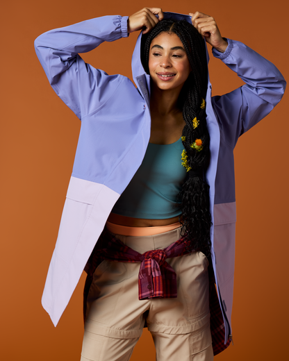Rayu Rain Parka - Women's - Aster/Moonbeam - US 4890