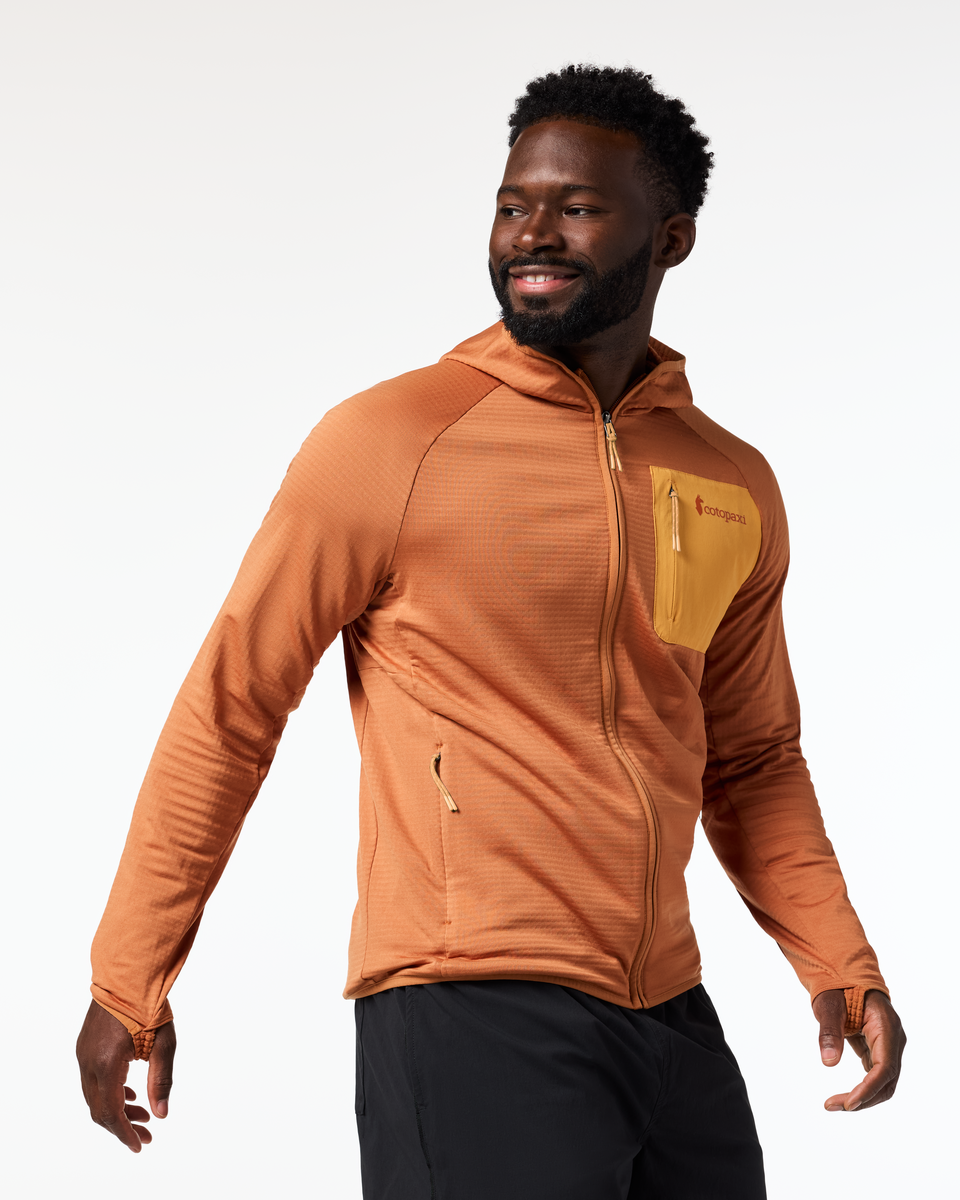 Otero Fleece Full-Zip Hooded Jacket - Men's - Whiskey - US 2827