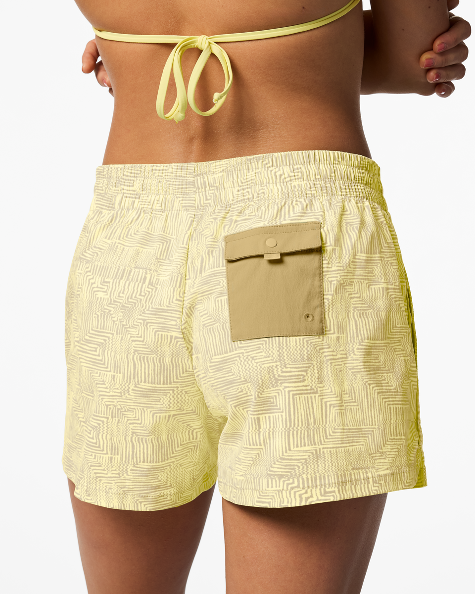 Brinco 3" Short - Print - Women's - Zen Garden Honeydew - US 8116