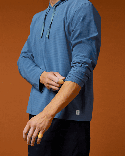 Pulso Tech Hoodie - Men's - Steel Blue - US 7459