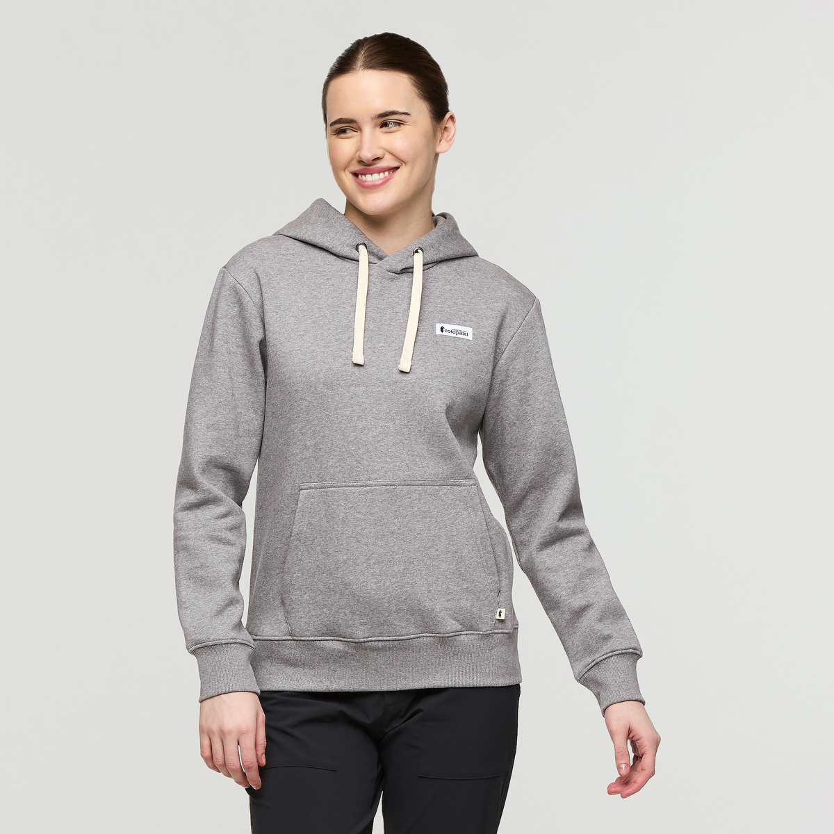 Llama Patch Pullover Hoodie - Women's - Heather Grey - US 9996