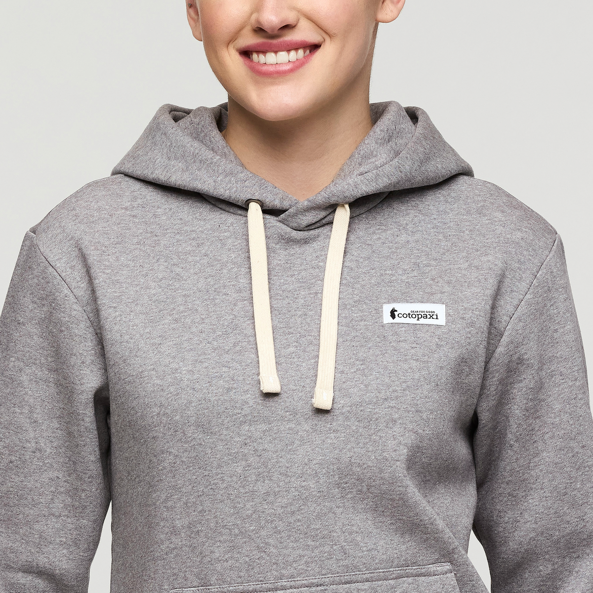 Llama Patch Pullover Hoodie - Women's - Heather Grey - US 9996