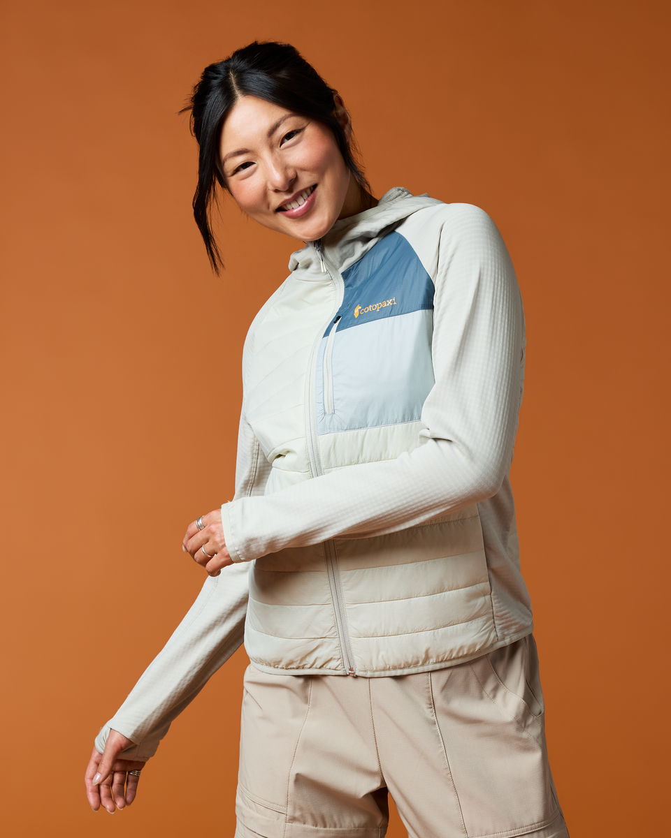 Acodo Hybrid Hooded Jacket - Women's - Chalk/Mineral - US 4211