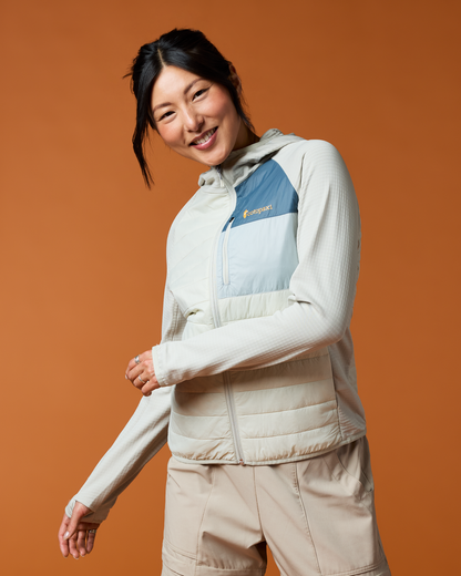 Acodo Hybrid Hooded Jacket - Women's - Chalk/Mineral - US 4211