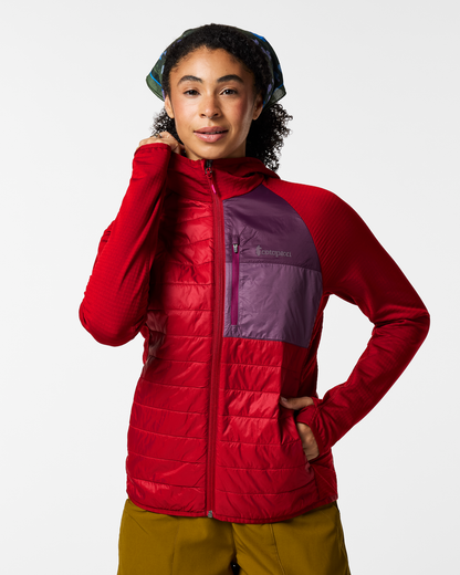 Acodo Hybrid Hooded Jacket - Women's - Spicy - US 3259